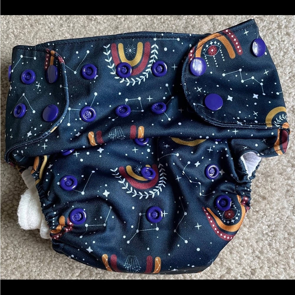 Colorful Constellation Cloth Diaper